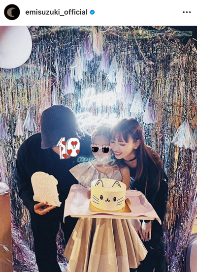 鈴木えみと子供の写真