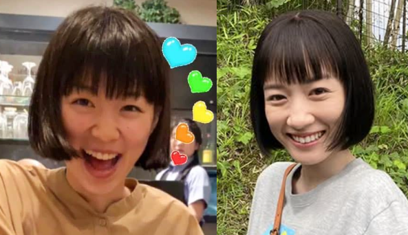 片山友希と永野芽郁が似てる画像