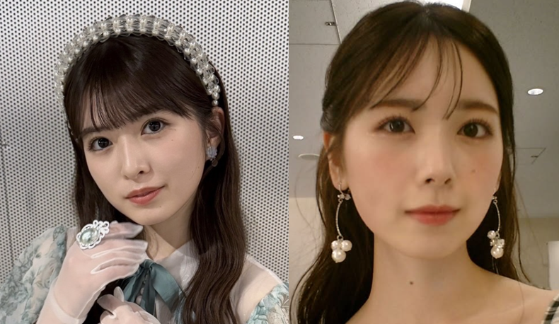 小川彩と筒井あやめの比較画像
