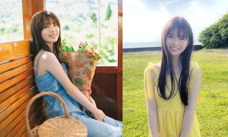 小川彩と筒井あやめの笑顔