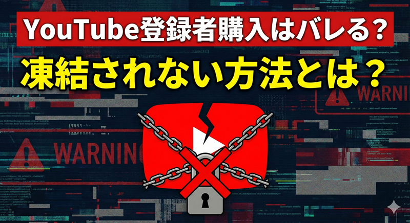 YouTube登録者購入はバレる？凍結を回避するサイト選びの真相
