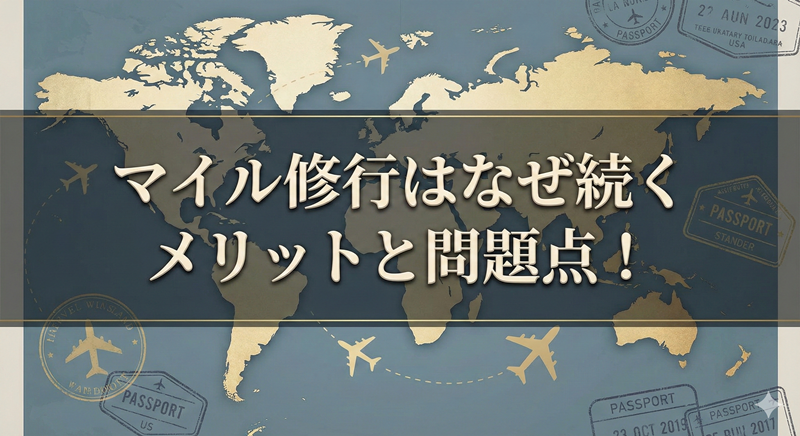 マイル修行はなぜ昔から続くのか？メリットの陰に潜む問題への対応は？