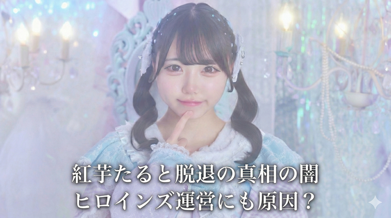 ポンコツコンポの紅芋たると脱退の本当の理由は繋がり？ヒロインズ運営の問題点も解説