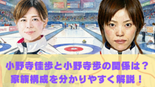 小野寺佳歩と小野寺歩の本当の関係は？ 家族構成や兄弟を分かりやすく解説！