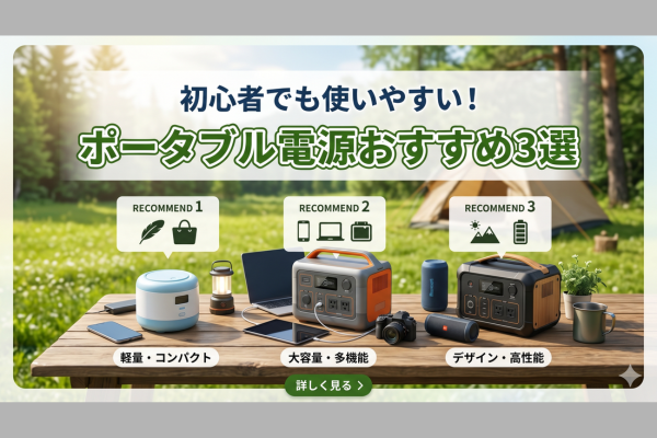 計画停電に備えるポータブル電源おすすめ3選｜初心者でも失敗しない選び方