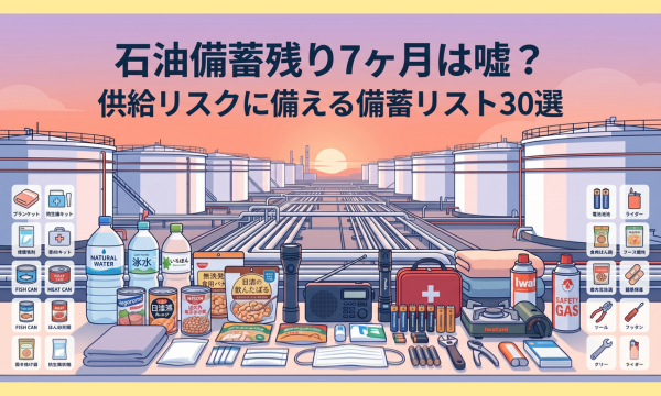 石油備蓄残り7ヶ月は嘘？ 供給リスクに備える備蓄リスト30選