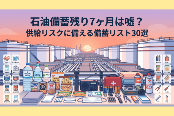 石油備蓄残り7ヶ月もたない？政府の説明不足で起きる生活崩壊に備えるもの