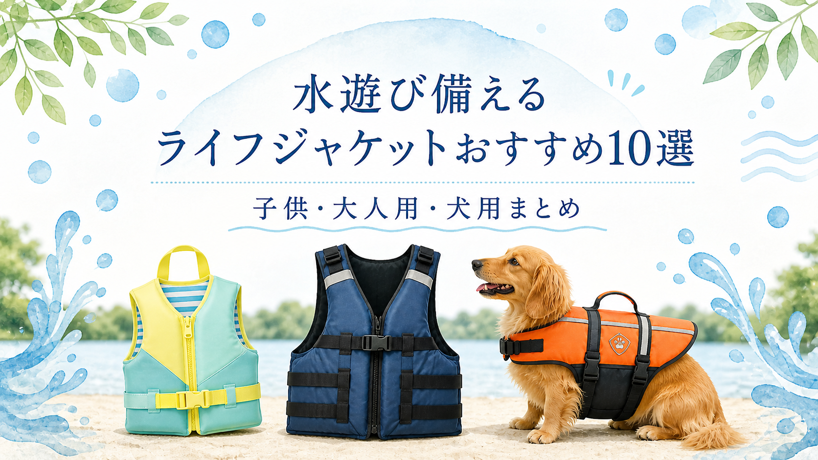 潮干狩り・川遊びに備えるライフジャケットの選び方｜子供・犬用おすすめ10選