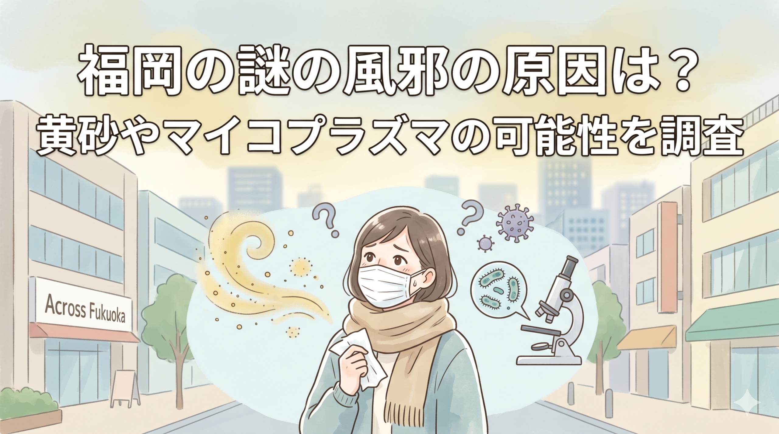 福岡の謎の風邪の主な原因3選｜予防法＆受診の目安と薬を調査